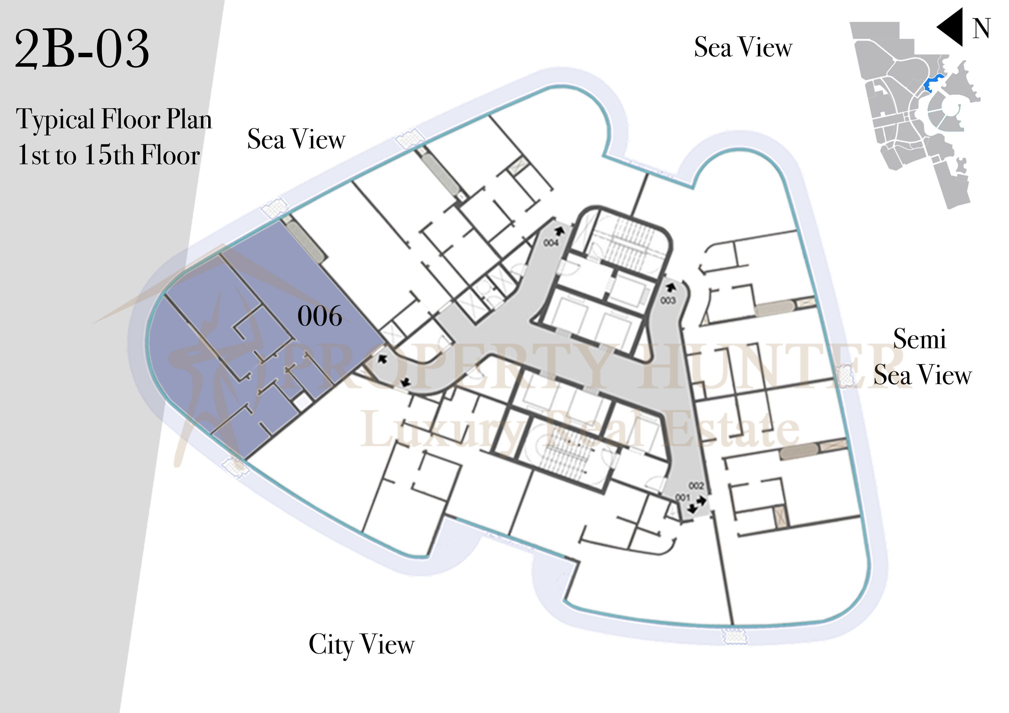 وحدات سكنية  على البحر برج سكالا   